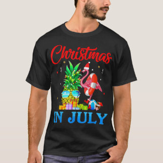 T-shirt Noël En Juillet Ananas Xmas Arbre 