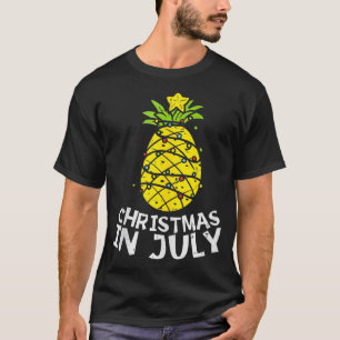 T-shirt Noël En Juillet Ananas Xmas Arbre Été Hommes W