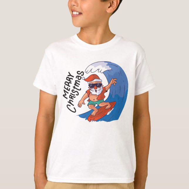 T-shirt Noël en juillet Card Classic Round Sticker Napki (Devant)