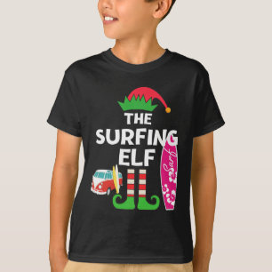 T-shirt Noël en juillet Elfe de surf Vacances d'été à la p