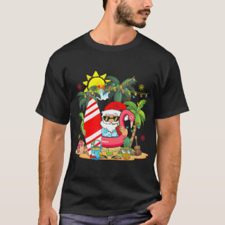 T-shirt Noël En Juillet Été Noël Palmier