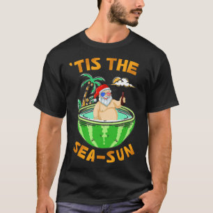 T-shirt Noël en Juillet Fête de Vacances de Plage Tropical