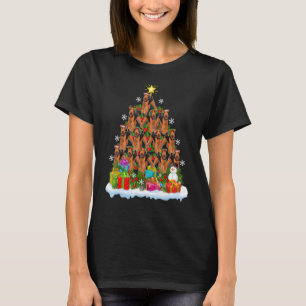 T-shirt Noël Fête Père Noël Airedale Terrier Chien Noël