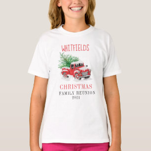 T-shirt Noël Fêtes Matché Famille Réunion Personnalisée