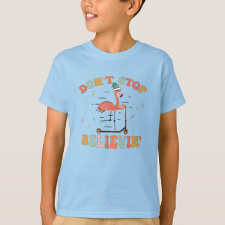 T-shirt Noël flamant rose
