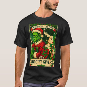 T-shirt Noël Frankenstein Et La Mariée Les Amants Tarot 