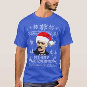 T-shirt Noël Friedrich Nietzsche Merry Nietzschmas