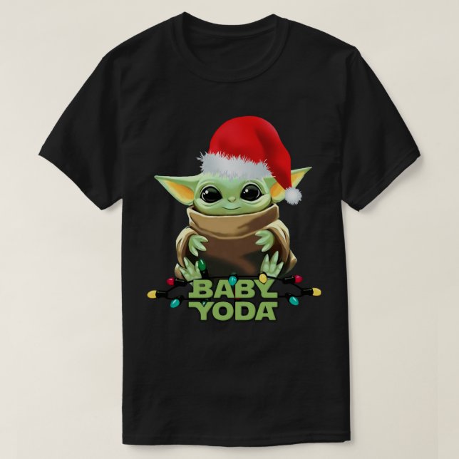T-SHIRT NOËL GALAXY BABY 4K ILLUSTRATION BÉBÉ YOD (Design devant)