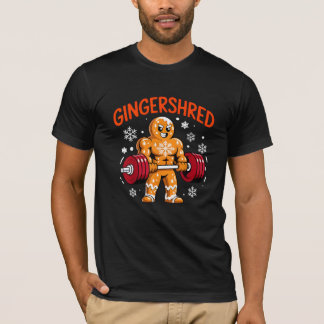 T-shirt Noël Gym Gingerbread Drôle de séance de sport Vaca