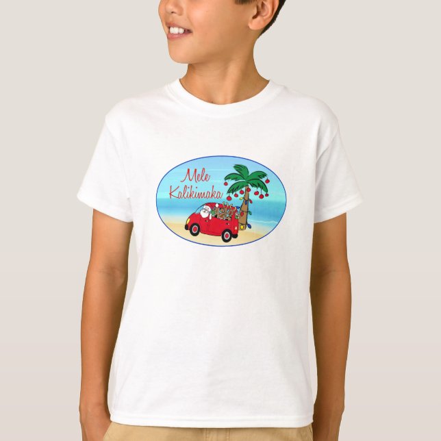 T-shirt Noël hawaïen (Devant)