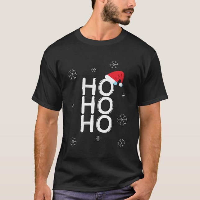 T-shirt Noël ho ho Noël salut cadeau de Noël (Devant)
