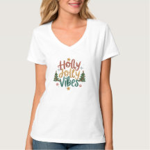 T-shirt Noël Holly Jolly Vibes