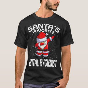T-shirt Noël hygiéniste dentaire favori de Santas
