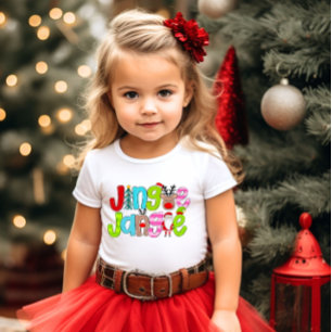 T-shirt Noël Jingle Jangle Père Noël Tree Reinder