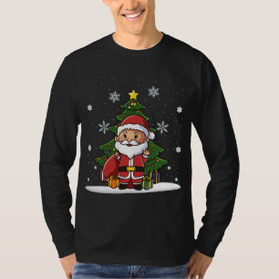 T-shirt Noël jolie mignonne Kawaii Chibi Santa Claus