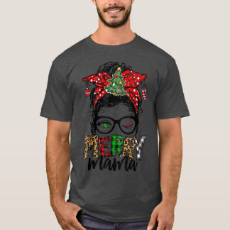 T-shirt Noël Joyeux maman Vie drôle Mess Noël