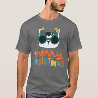 T-shirt Noël Joyeux Noël Drôle Chat
