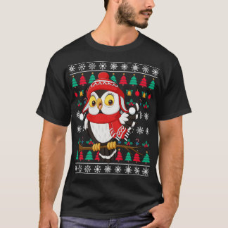 T-shirt Noël laid du Père Noël Claus Owl