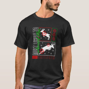 T-shirt Noël Le Plus Susceptible De Tirer Chasseur De Renn