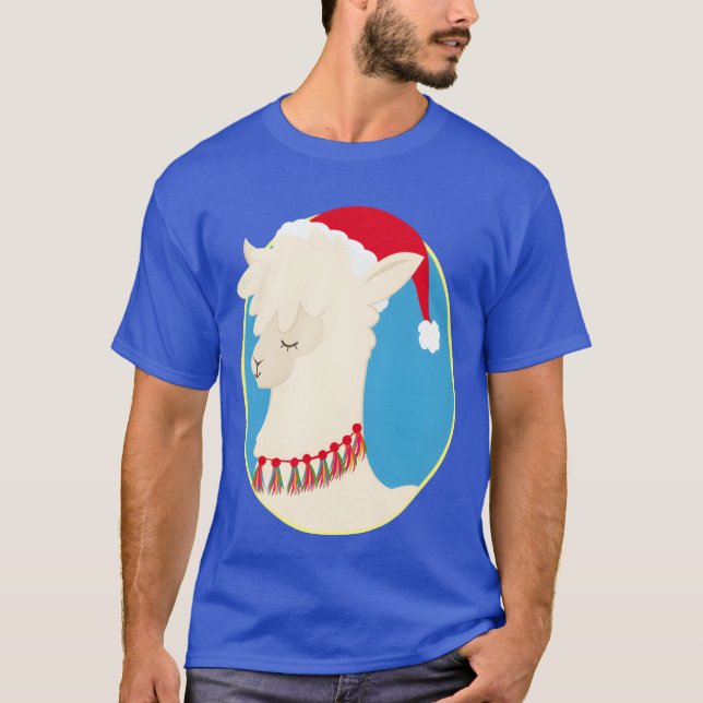 T-shirt Noël Llama garçon (Devant)