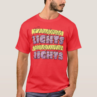 T-SHIRT NOËL LUMIÈRES ET DROITS DE REPRODUCTION PROTÉGER R
