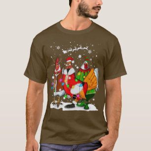 T-shirt Noël Lumières Fée de poulet Reindeer Xmas