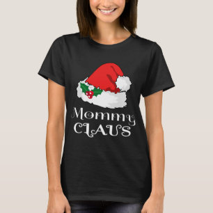 T-shirt Noël Maman Claus Correspondant Pyjama Santa Hat X-