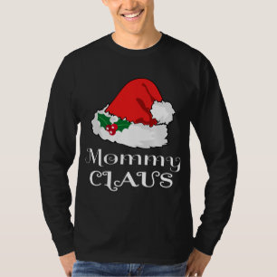 T-shirt Noël Maman Claus Correspondant Pyjama Santa Hat X-