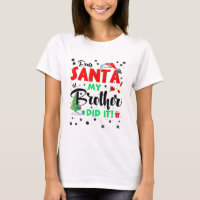 Noël Matching Famille Cher Père Noël Mon Frère Di