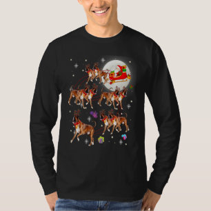 T-shirt Noël mignon Père Noël Riding Boxer Noël Pajam