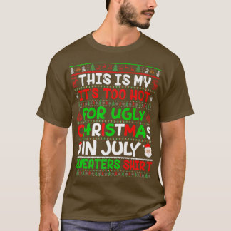 T-shirt Noël moche en juillet Sweaters Hawaiian Beach Sum