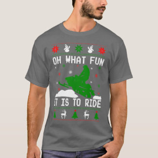 T-shirt Noël motoneige