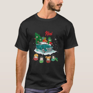T-shirt Noël Nini Arbre de Noël Camion vert Cute Gif