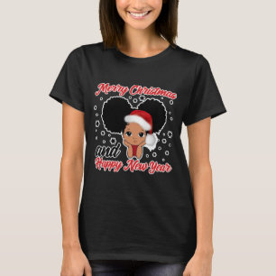 T-shirt Noël noir afro-américain