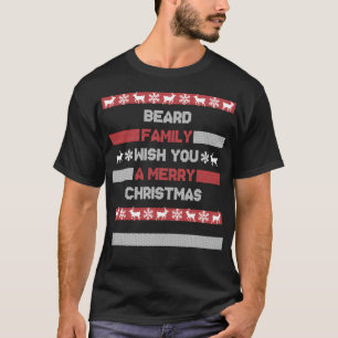T-shirt Noël Nom de famille Xmas Père Noël Beard Famille C