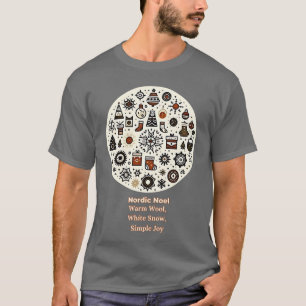 T-shirt Noël nordique : Cosy Gear & Simple Joy