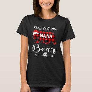 T-shirt Noël On M'Appelle Nana Ours Correspondant Pajama F