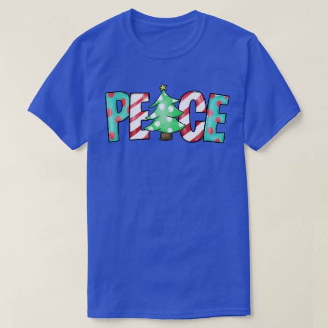 T-shirt noël paix 3 (Design devant)