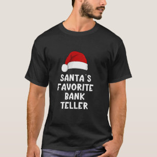 T-shirt Noël Père Noël est le vendeur de banque favori Fun
