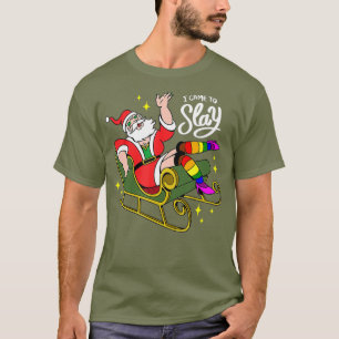 T-shirt Noël Père Noël Je Suis Venu Jeter