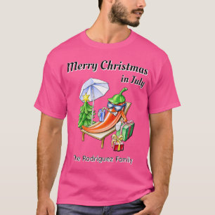 T-shirt Noël personnalisé en juillet Chili Art Holiday