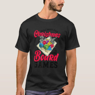 T-shirt Noël Plus Jeux De Société Jeu De Société Joueur De