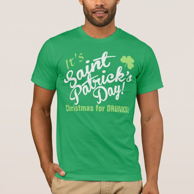 T-shirt Noël pour DRUNKS (Devant)