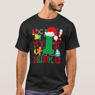 T-shirt Noël Pour Enfants Fils Bébé C'Est Mon 1Er Noël Vil