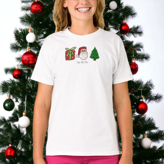 T-shirt Noël présent Père Noël Tree (Créateur téléchargé)