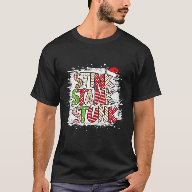 T-shirt Noël Putain Stunk Famille Correspondance Xmas W (Devant)