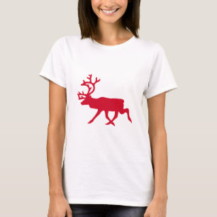 T-shirt Noël Red Reindeer