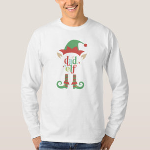 T-shirt Noël Retro Pastel Papa Elf Famille