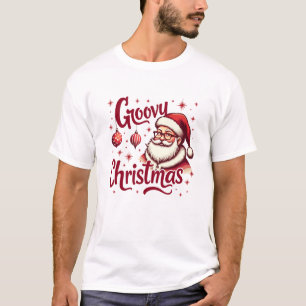T-shirt Noël Retro Père Noël - Style Vacances Super