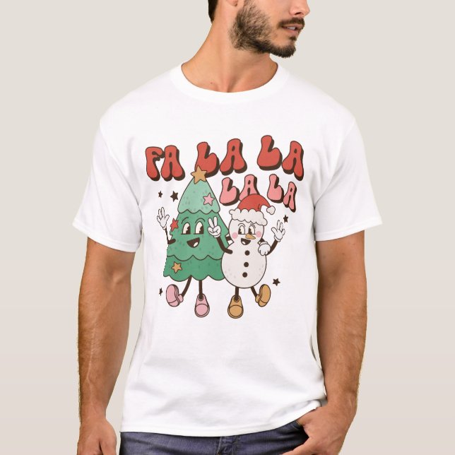 T-shirt Noël rétro Super (Devant)